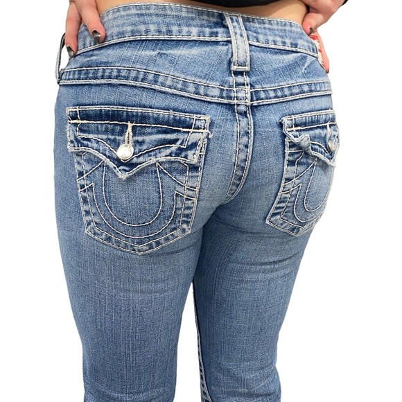 Blue Flare & Wide Leg Jeans - Picture 2 of 4